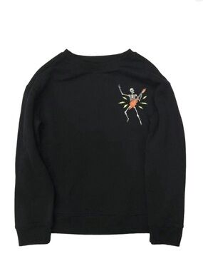 CAT & JACK PUMPKIN SKELETON DRUM SWEATSHIRT- BLACK SIZE XL (NEW WITH TAGS) A10